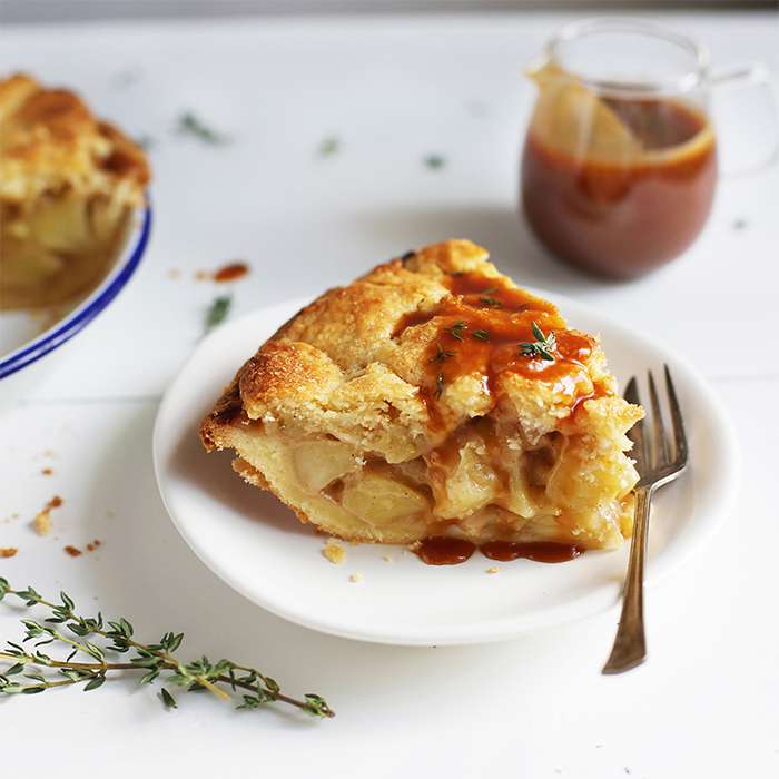 Homemade Apple Pie Recipe with Salted Caramel
